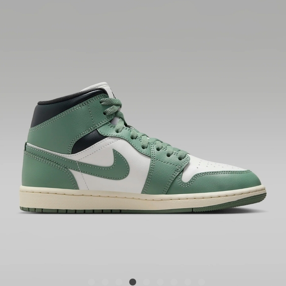 Air Jordan1 Mid green/white/gray - Picture 3 of 6